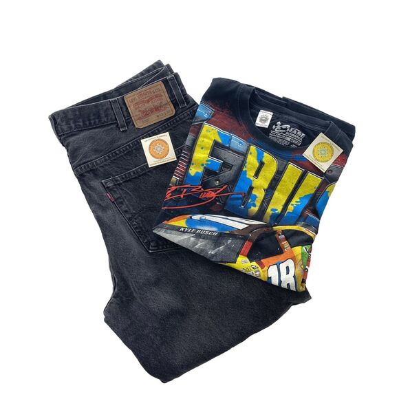 VTG M&M's Kyle Busch NASCAR Chase Authentic T Shirt Men's L All Over Print Tee - Picture 2 of 16